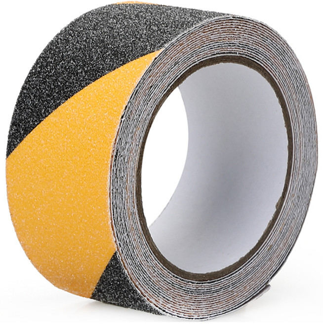 뉴비아 미끄럼방지 테이프 5cm x 5m, 블랙 옐로우, 1개