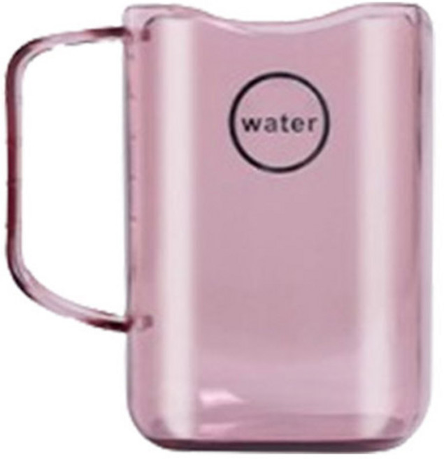 피어니스트 워터 칫솔꽂이 플라스틱 양치컵, 핑크, 1개