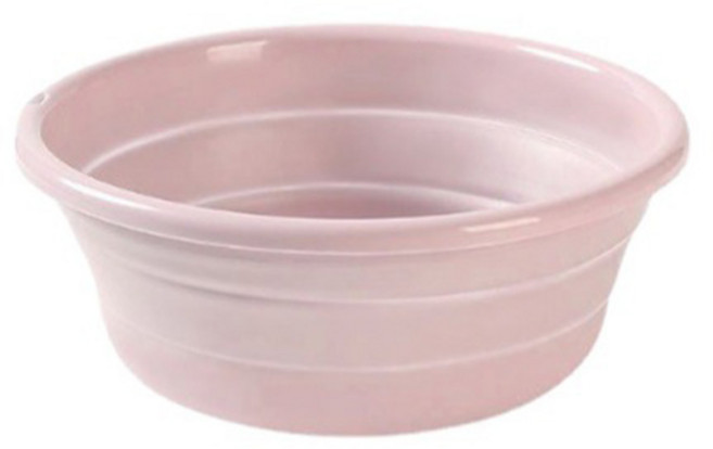 깔끔하고 편리한 접이식 다용도 실리콘 대야 소, 핑크, 1개