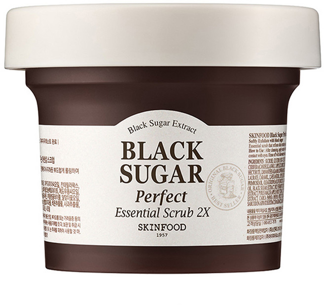 SKINFOOD 黑糖完美精華磨砂膏 2X, 1罐, 210g
