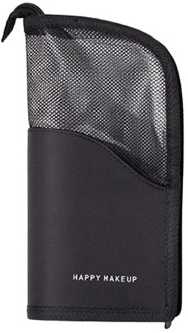 미믐 스탠드형 브러쉬 파우치, 1개, 블랙