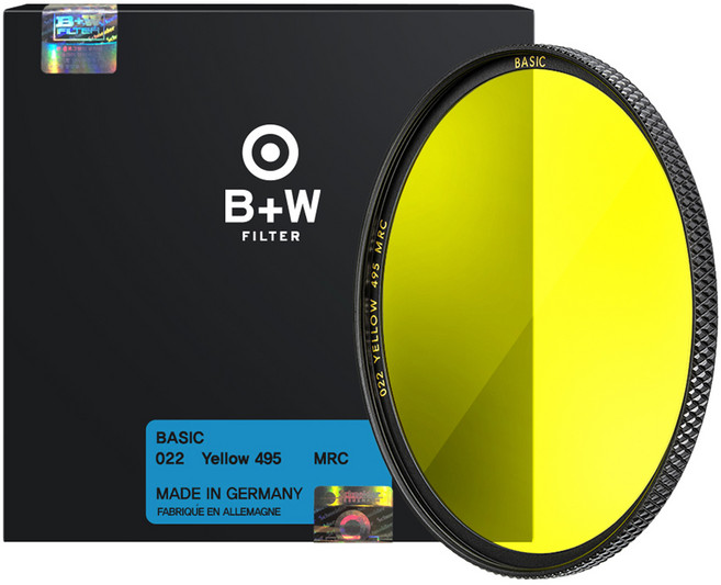 슈나이더크로이츠나흐 B + W BASIC 카메라렌즈필터 YELLOW 77mm, 1개