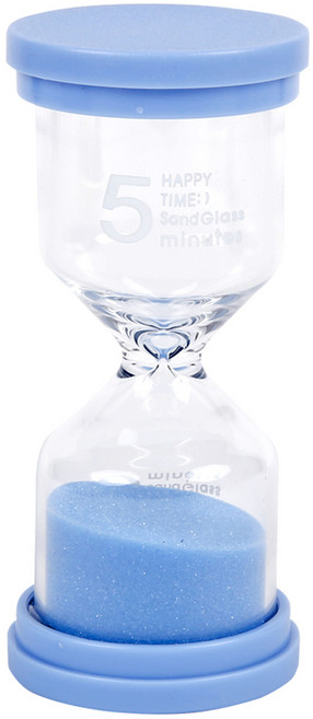 슈퍼쌤 탁상용 모래시계 5분, 1개, 블루계열