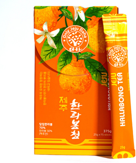 다하 제주 한라봉청 스틱, 25g, 1개, 15개입