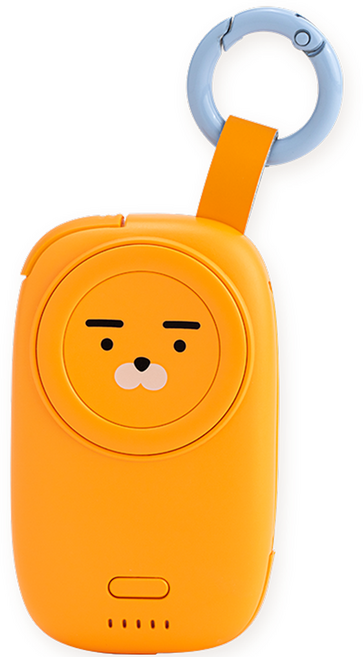 카카오프렌즈 애플워치톡 케이블형 무선충전 보조배터리 1200mAh, 애플워치톡 케이블 보조배터리_라이언, 라이언