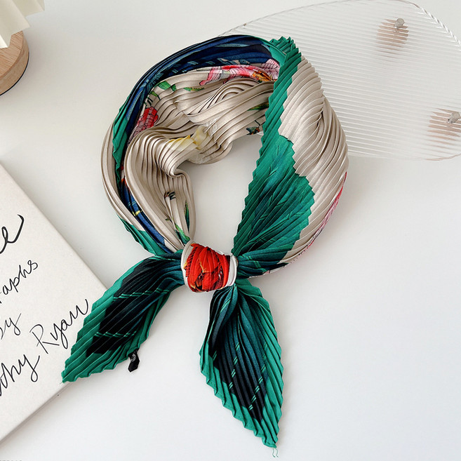 아뗄릭 플리츠 쁘띠스카프 + 스카프링 A 세트 04964