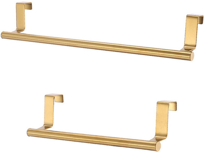 메오 430 스테인레스 스틸 주방 행주걸이 랙 2종 세트, 골드, 1개