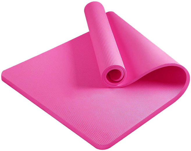 앞날창창 칼라 논슬립 요가매트, 핫핑크, 1개