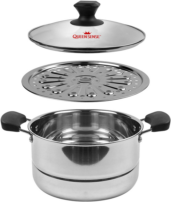 퀸센스 인덕션 다용도 IH 찜곰솥, 22cm, 1개