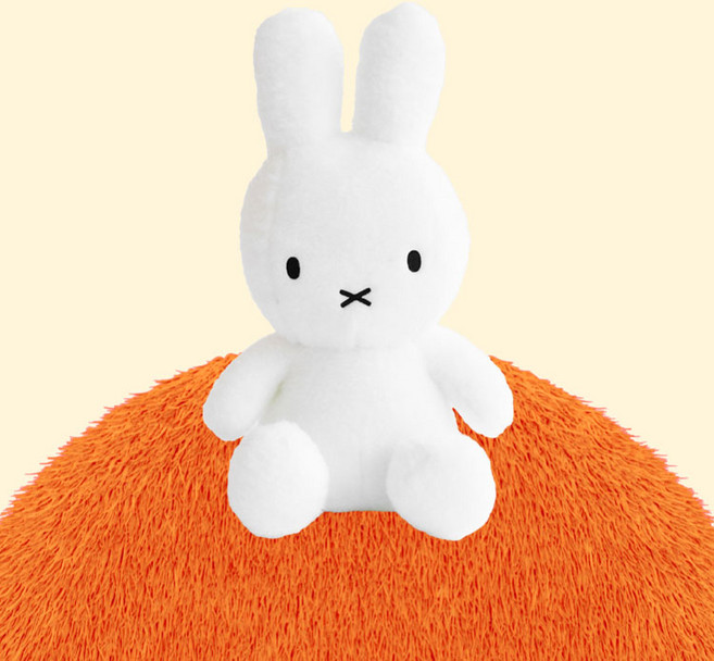 미피 크리미 봉제인형, 화이트, 1개, 25cm