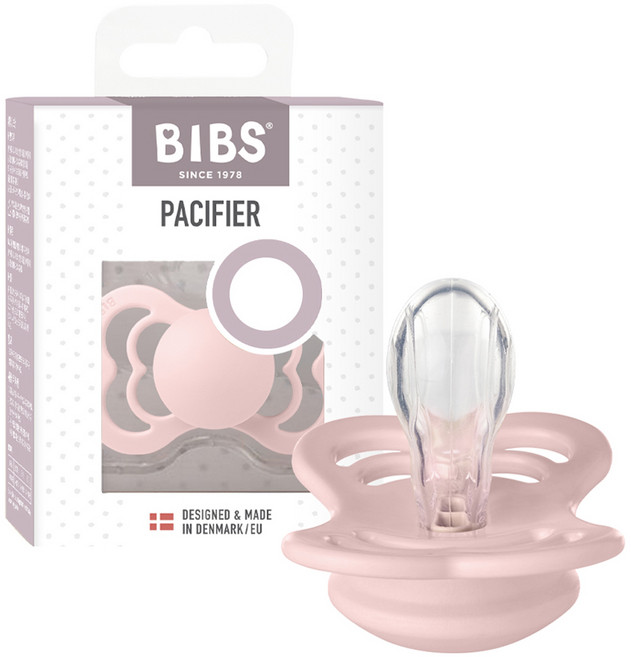 BIBS 슈프림 실리콘 쪽쪽이, 1단계(신생아 이상), 블라썸, 1개