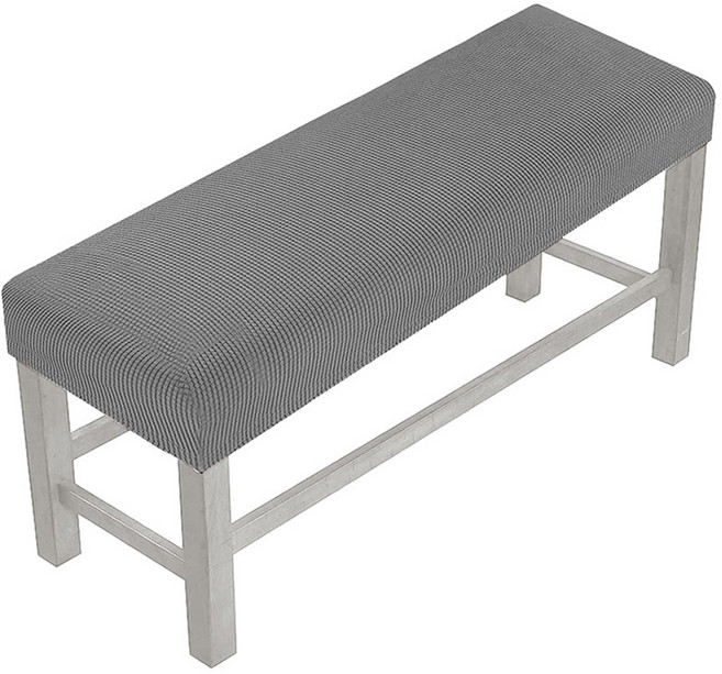 마켓플랜 와플 패브릭 컬러 벤치커버, 그레이, 1개