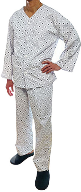 메디코 환자복 병원입원복 면혼방 별꽃 깔끔진곤색 세트 M, 1세트