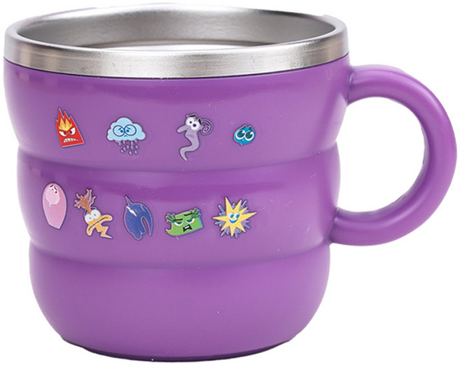 릴팡 아동용 인사이드아웃2 더볼 식기세척기용 항균 스텐컵 IS8890, 혼합색상, 1개