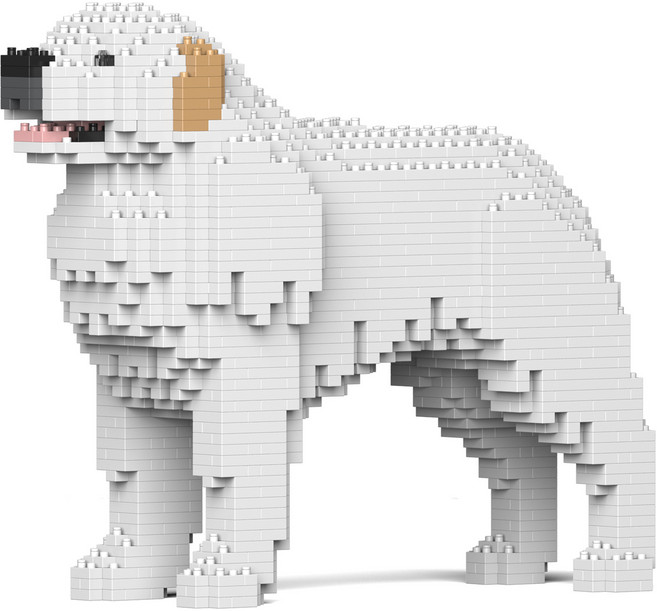 JEKCA 大白熊犬積木 S, 白色