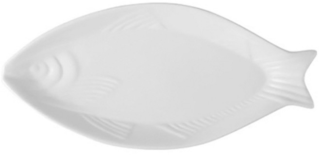 아메리칸로드 도자기 생선 접시 RK2204, 화이트, 1개