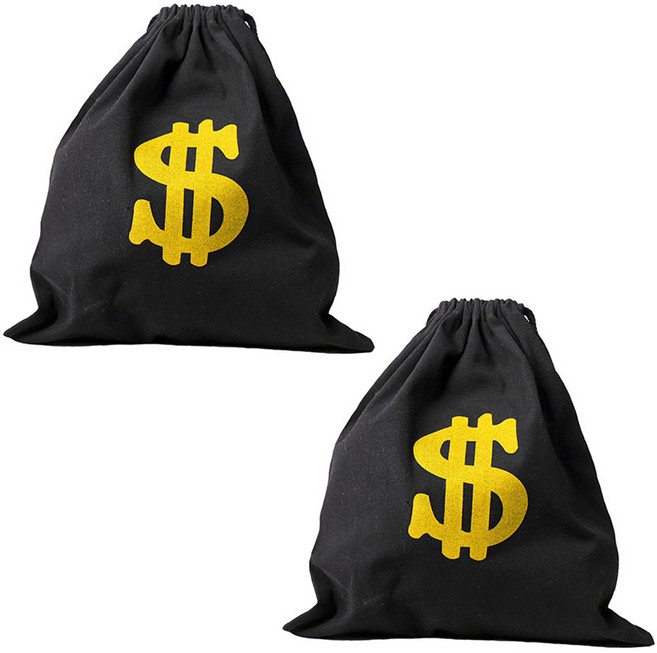 도둑 주머니 40cm, 블랙, 2개