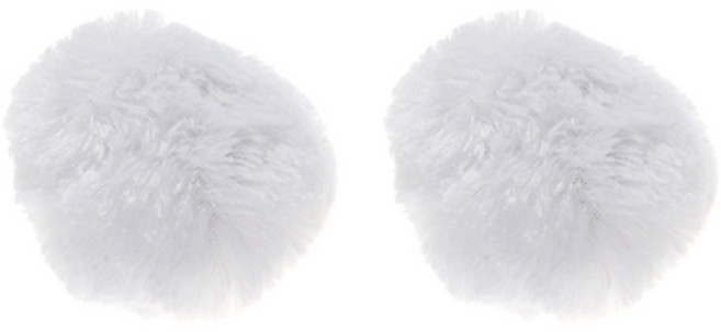 토끼 꼬리, 화이트, 2개