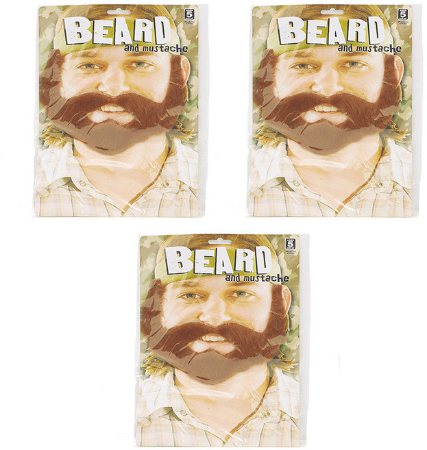 코믹 왕수염 바이킹, 브라운, 3개
