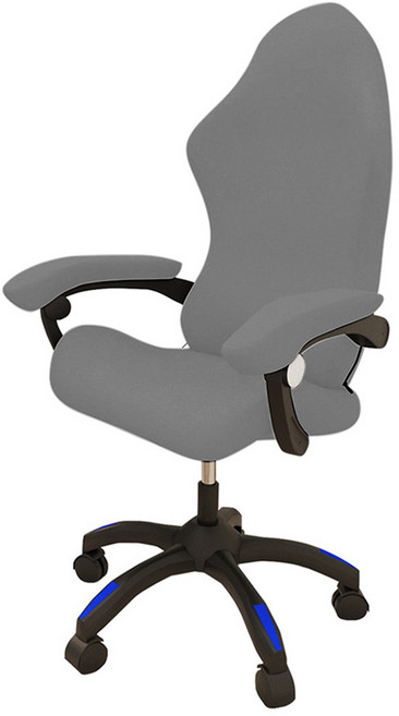 마켓플랜 컴퓨터 의자 고탄성 올인원 커버, 그레이, 1개