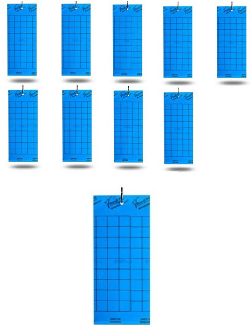보키니 청색 판형 트랩 10cm x 25cm, 10개, 1개입