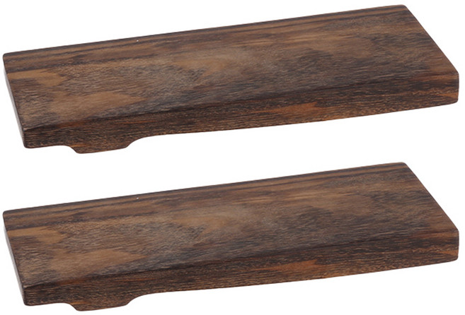 플라라 웨루 스시도마 접시 소, 2개, 단품, 브라운