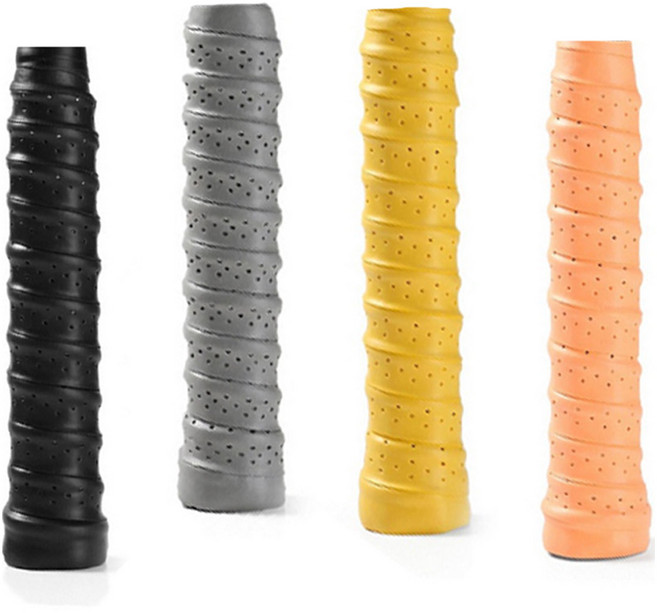 마켓플랜 스포츠 심쿠션 그립 밴드 B 세트, 블랙+그레이+네온옐로우+네온오렌지, 1세트