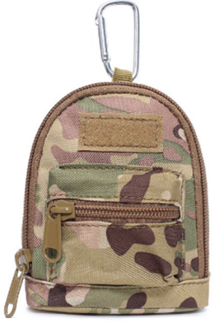 스타리움 미니 백팩 이어폰 소품 파우치, 밀리터리, 1개
