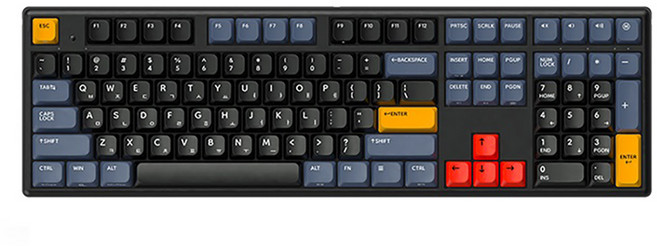 한성컴퓨터 동그리 8K 유무선 키보드, VENUS NAVY(45g), GK898B PRO, 무접점