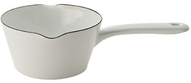 후지호로 인덕션 법랑 밀크팬, 14cm, 화이트, 1개