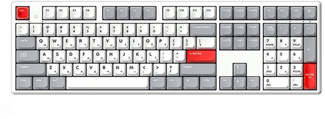 한성컴퓨터 동그리 8K 유무선 키보드 45g, RETRO POINT(45g), GK898B PRO, 무접점