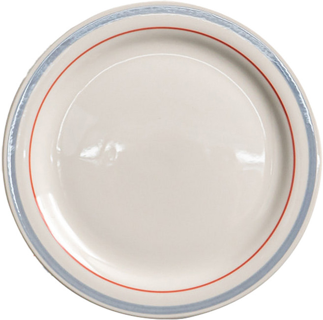 카네수즈 포그 블루 라인 디저트 원형 앞 접시 2호, 혼합색상, 1개