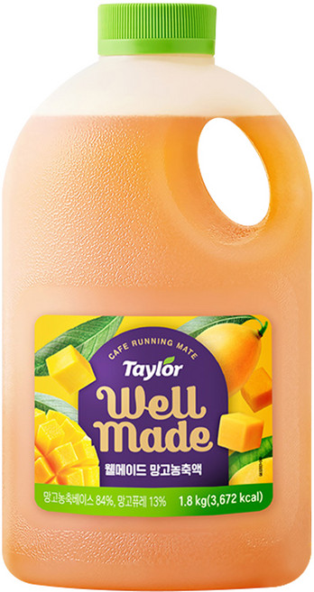 테일러 웰메이드 망고 농축액, 1.8kg × 1개, 1.8kg, 1개