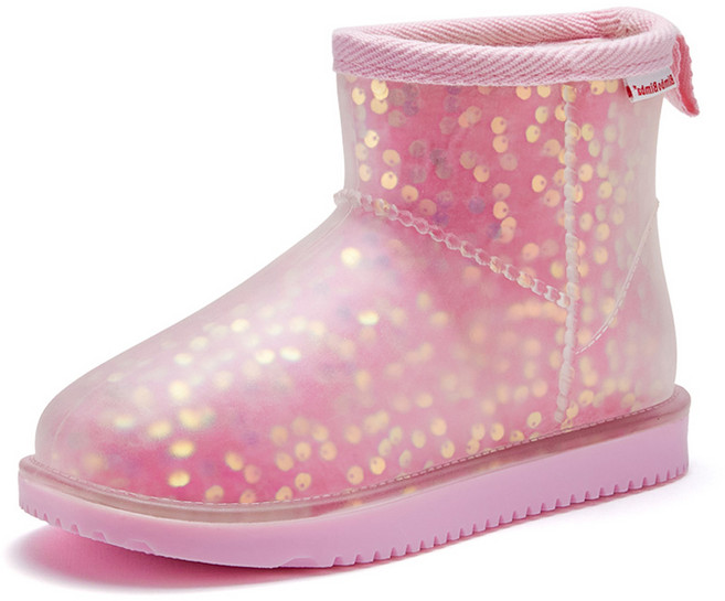 빔보빔바 아동용 샤이닝 털 장화