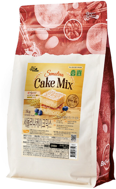 브레드가든 든든한 세몰리나 통밀 케이크믹스, 1kg, 1개