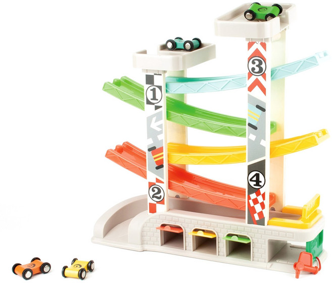 탑브라이트 자동차 레이싱 트랙 주차장 놀이 세트 120402, 혼합색상, 1세트