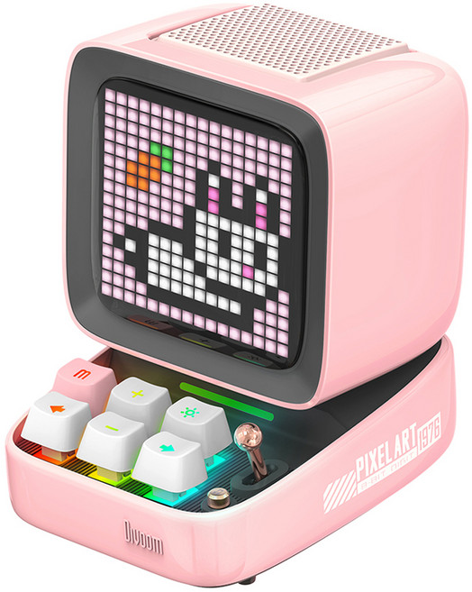 디붐 디투 프로 픽셀아트 미니 블루투스 스피커, 핑크, DITOO-PRO