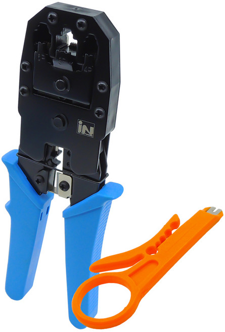 인네트워크 3in1 압착 랜툴 + 탈피기 세트 IN-315, 혼합색상, 1개, 197mm