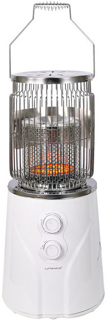 유니맥스 원통형 타이머 하이라이트 카본 전기히터, 혼합색상, UMH-3045BL