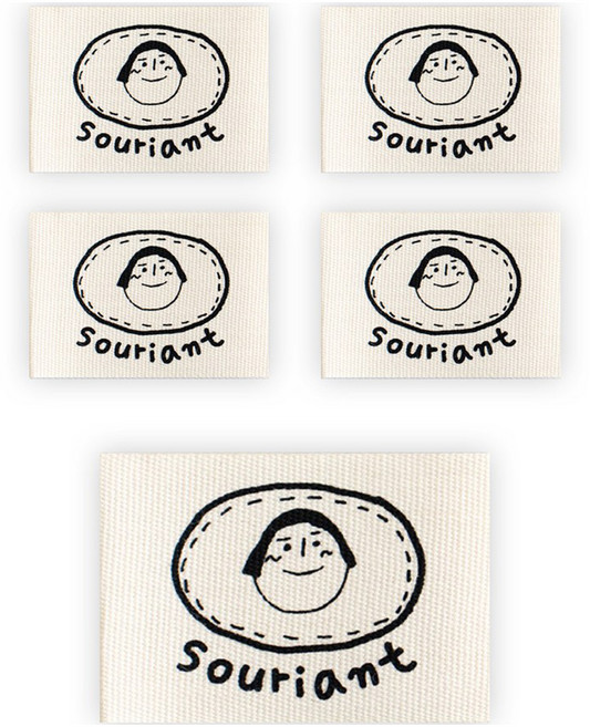 yarna 단발머리 면 라벨, 혼합색상, 5개