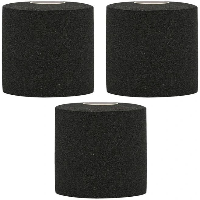 크리다 언더랩 근본 스포츠테이프 7cm x 10m 블랙, 3개, 1개입 - 쿠팡