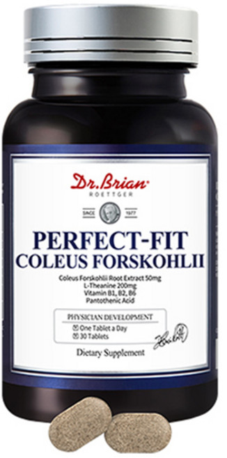 Dr.Brian ROETTGER Perfect-Fit毛喉鞘蕊萃取錠, 30顆, 30g, 1罐