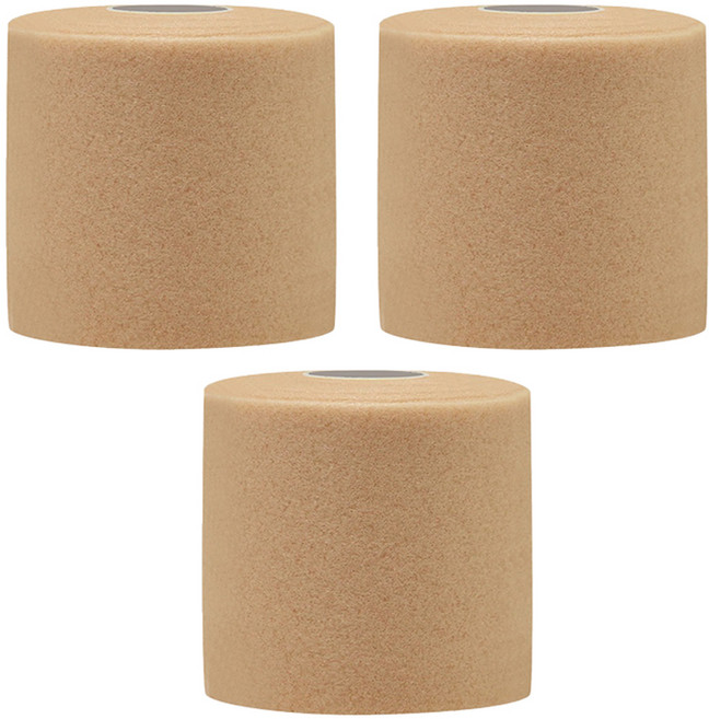 크리다 언더랩 근본 스포츠테이프 7cm x 10m 살구, 3개, 1개입