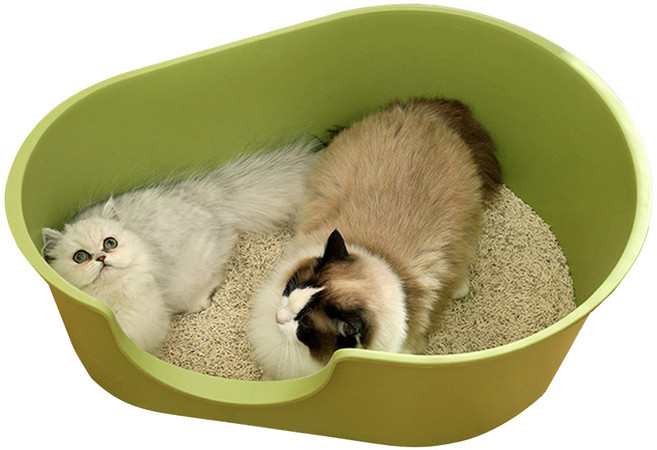 개과천선 베이플 고양이 화장실 + 모래삽 세트, 아보카도 올리브(화장실), 1세트