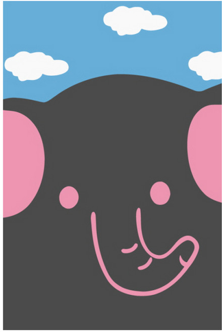 모모픽스페인팅 DIY 명화그리기 10 x 15 cm, A04 핑크 코끼리, 1개