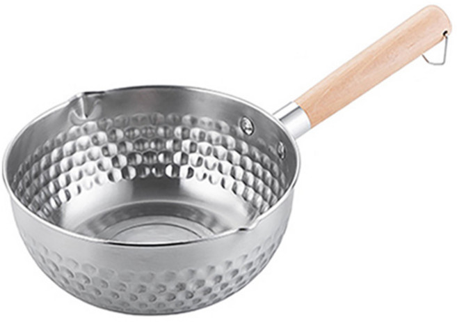 투데이리빙 인덕션 우드 핸들 스텐 편수 냄비 R99230S, 실버, 1개, 20cm