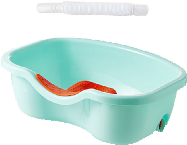 디페이브 트렌디 휴대용 머리감기 세발기 47 x 34 cm, 그린, 1개