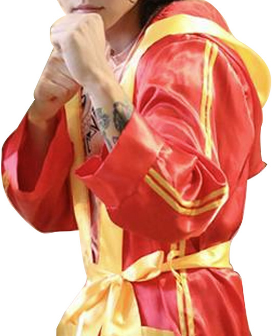 복서 코스튬 가운 + 바지 세트, 월드챔프 레드, 1세트