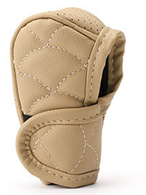 어반카 가죽 벨크로 기어봉 커버, 베이지, 1개