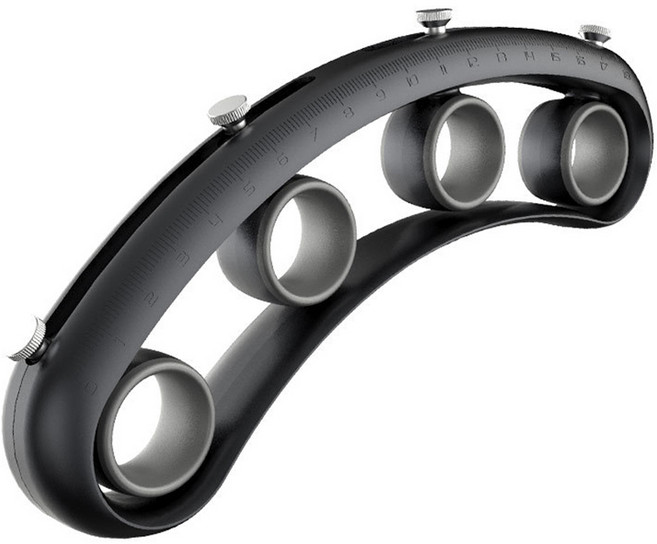 제이케이 45도 회전 휴대용 기타 핑거 익스텐더 블랙, 1개